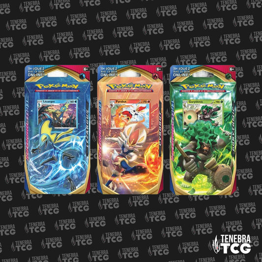 Pack Deck Epée & Bouclier x3 - Pyrobut, Gorythmic, Lézargus